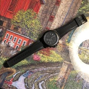 Black Michael Kors watch.